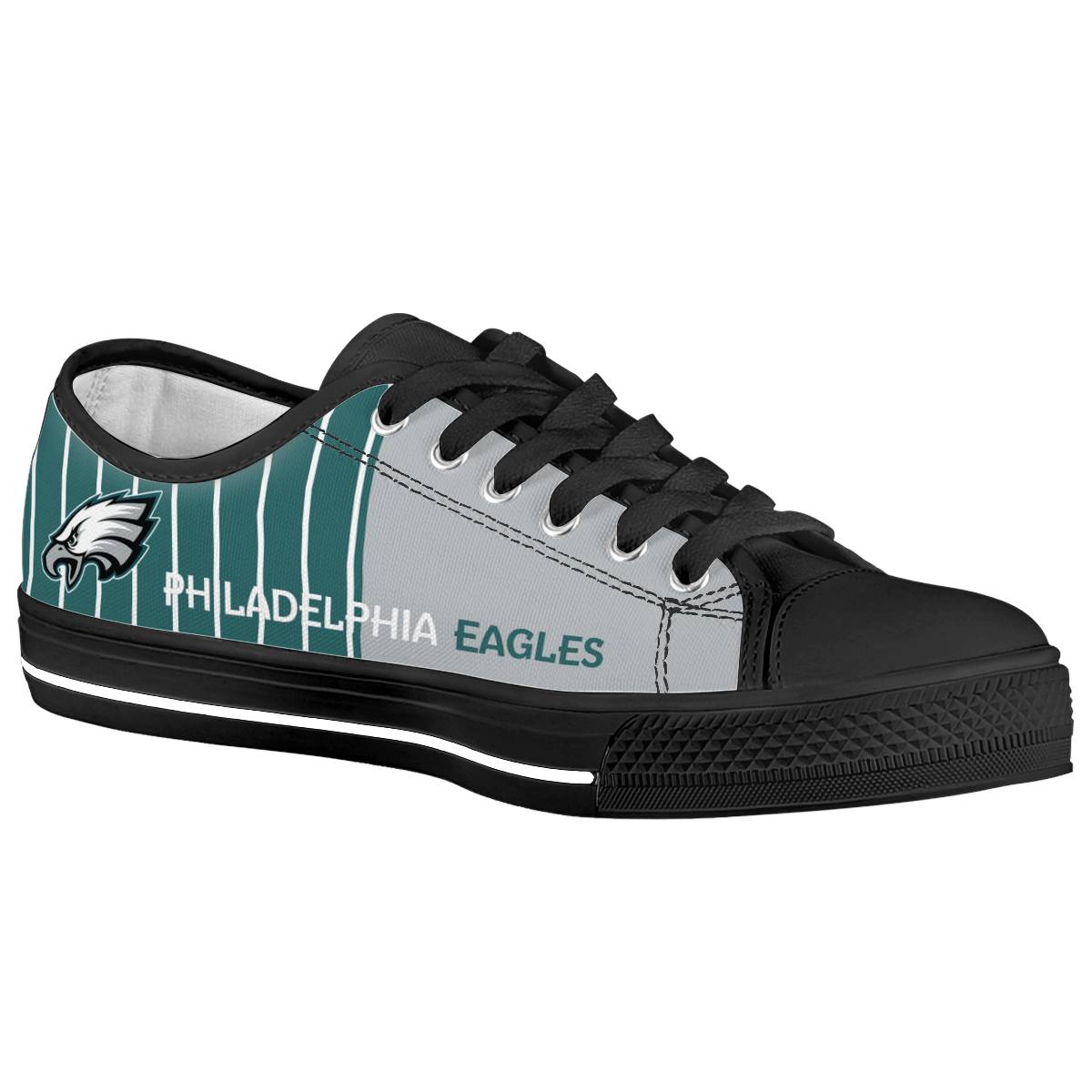 Men's Philadelphia Eagles Low Top Canvas Sneakers 003